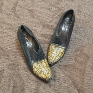Cydwoq shoes leather blue/green sz 37
